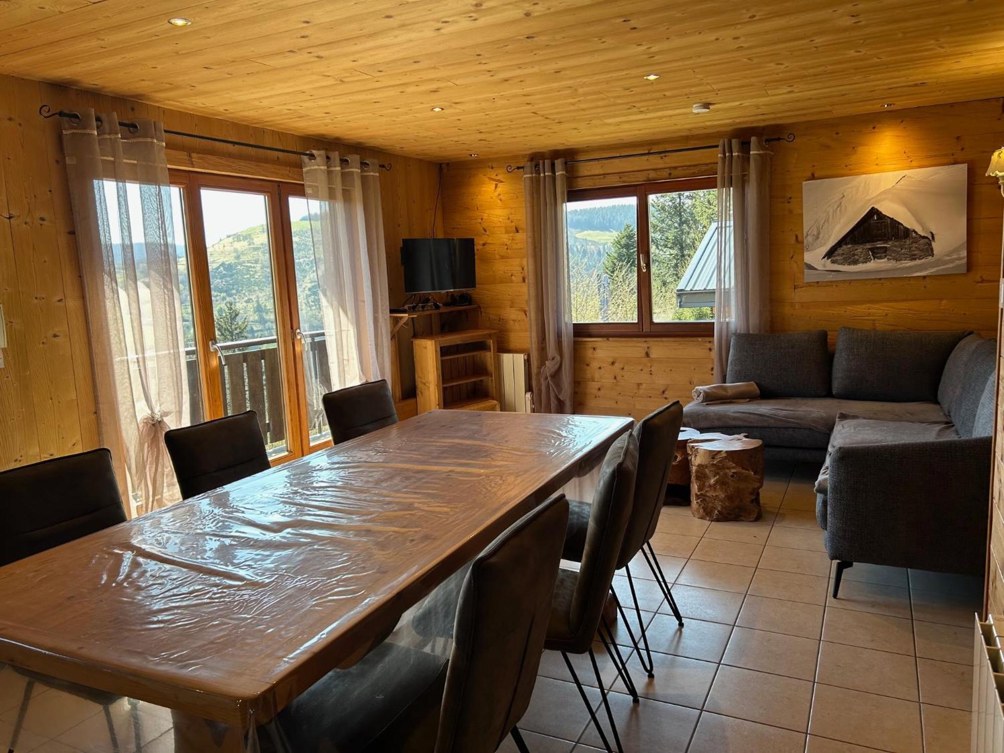 Chalet Les Bouleaux, La Montagne Des Lamas La Bresse Luaran gambar